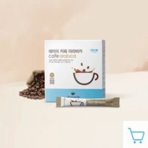 Café noir pur Arabica Atomy en sticks sans sucre pour une pause café saine et riche en goût.