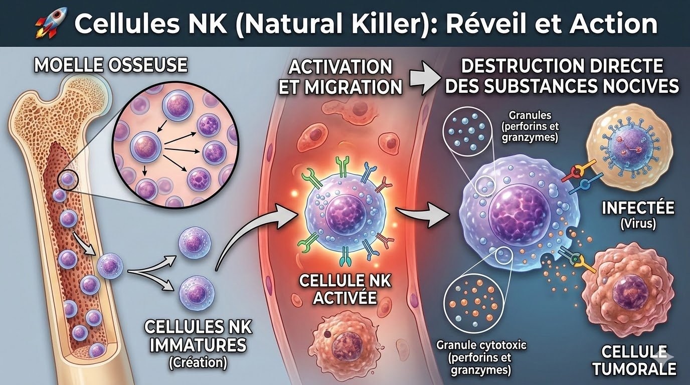 [Image de cellule NK - Activation]